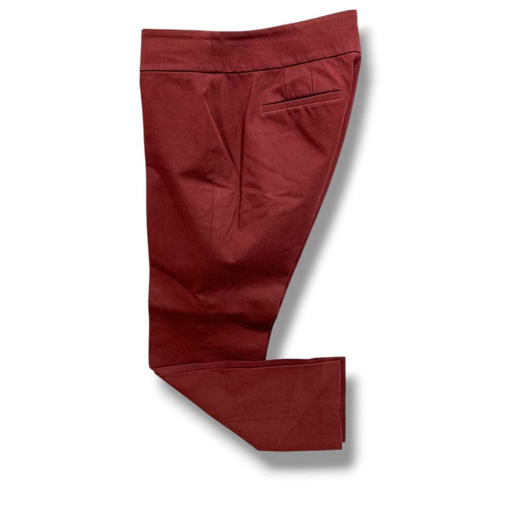 Size 6P Loft Petites Womens‎ Burgundy Julie Straight Dress Pants